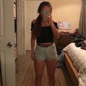 black off the shoulder